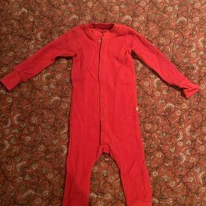 NOBLE ORGANIC WAFFLE ONE-PIECE SLEEPER / Size 18-24 months